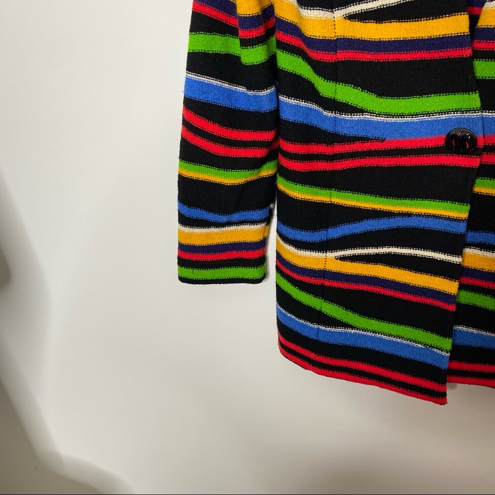 Steve Fabrikant Blazer Abstract Stripes Multi-color 90s Wool-Blend - Picture 5 of 11